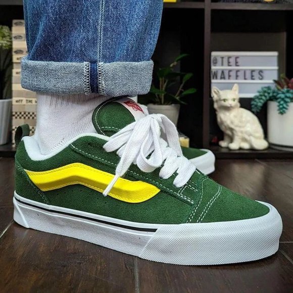NIB Vans Knu Skool Green/True White VN0009QCBGN  US Men 11.5/12 - Picture 6 of 13